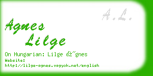 agnes lilge business card